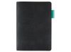 Ежедневник недатированный А5 "Boston", черный (бирюзовый обрез)
