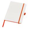 Блокнот "ColorNote White", твердая обложка A5, 80 листов, белый и оранжевый