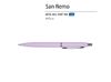 Ручка металлическая шариковая "San Remo", софт-тач, 1.0 мм, сиреневый