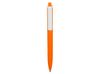 Ручка пластиковая трехгранная шариковая «Lateen», оранжевый/белый