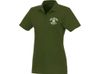 Женское поло Helios с коротким рукавом, зеленый армейский