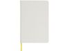 Блокнот Spectrum A5 с белой бумагой и цветной закладкой, белый/желтый
