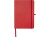 Teak блокнот А5 из переработан. материала в твердой обложке с линован. страницами - Красный