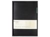 Ежедневник недатированный А5 "Boston", черный (бирюзовый обрез)