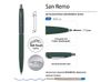 Ручка металлическая шариковая "San Remo", софт-тач, 1.0 мм, зеленый