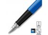 Перьевая ручка Parker Jotter, цвет ORIGINALS BLUE CT, цвет чернил синий/черный, толщина линии M, В БЛИСТЕРЕ
