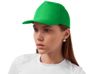 Бейсболка "Poly" 5-ти панельная 120 гр, зеленый