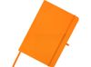 Teak блокнот А5 из переработан. материала в твердой обложке с линован. страницами - Оранжевый