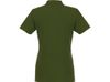 Женское поло Helios с коротким рукавом, зеленый армейский