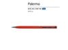 Ручка металлическая шариковая «Palermo», софт-тач, 0,7 мм, красный