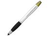 Ручка-стилус "Nash" с маркером, черный/серебристый