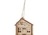 Подвеска с подсветкой домик (с мерцающей свечкой)