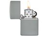 Зажигалка ZIPPO Classic с покрытием Flat Grey, латунь/сталь, серая, глянцевая, 38x13x57 мм