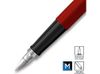 Перьевая ручка Parker Jotter, цвет ORIGINALS RED CT, цвет чернил синий/черный, толщина линии M, В БЛИСТЕРЕ