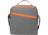 Изотермическая сумка-холодильник "Classic" c контрастной молнией, серый/оранжевый