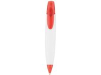 Ручка шариковая "Флагман", белый/красный