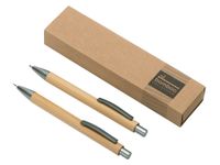 Набор ручка и механический карандаш "Tender bamboo", натуральный