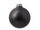 Стеклянный елочный шар "Christmas bauble", черный металлик, с серебристым колпачком в черной коробке