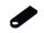 USB 2.0-флешка на 32 Гб с мини чипом и круглым отверстием, черный