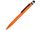 Ручка-стилус металлическая шариковая «Poke», оранжевый/черный