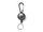 Брелок для ключей DOKI с карабином и выдвижным кольцом, черный