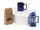 Подарочный набор с чаем, кружкой и френч-прессом "Чаепитие", синий