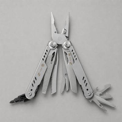 Мультитул Stinger, 110 х 27 мм, 23 функции, сталь, серебристый, в картонной коробке, в комплекте нейлоновый чехол