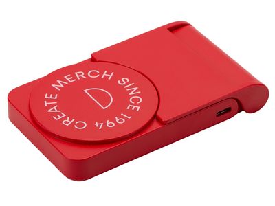 Внешний магнитный аккумулятор "MagnIQ", красный, 5000 mAh (тампопечать)