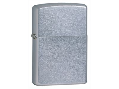 Зажигалка ZIPPO Classic с покрытием Street Chrome™, латунь/сталь, серебристая, матовая, 38x13x57 мм