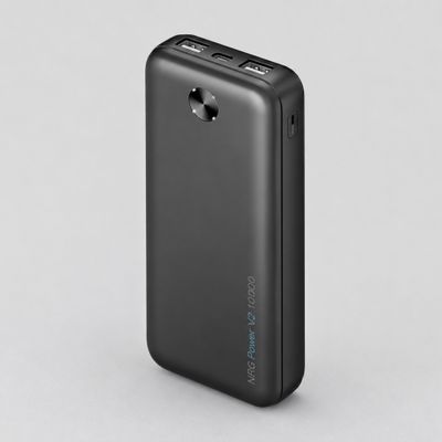 Внешний АКБ NRG Power V2 10000 мА-ч, 2A, 2xUSB, черный, Deppa