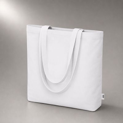 Сумка «Твил» из хлопка, 210 г/м2, белый