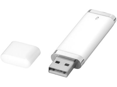 Флеш-карта "Flat" USB 2.0 на 4 Гб, белый