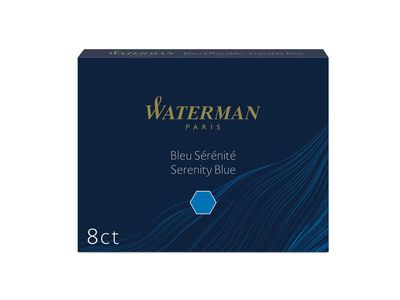 Чернила в картридже Waterman Ink cartridge Standard Blue (в упаковке 8 картриджей)