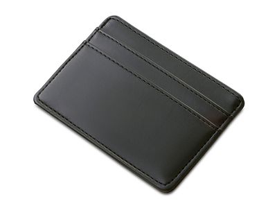 Картхолдер для двух карт и наличных денег с зажимом "Crave", черный