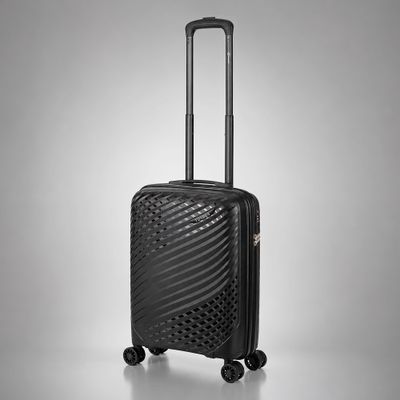 Чемодан TORBER СЕЛИГЕР, черный, полипропилен, 55 х 38 х 20,5 см, 35 л