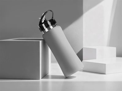 Бутылка для воды "Bottle C1", сталь, soft touch, 600 мл, серый