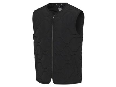 Quartz утепленный жилет унисекс из переработанного материала GRS - сплошной черный