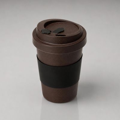 Стакан из кофе с силиконовой манжетой «Latte», коричневый