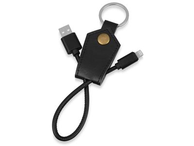 Кабель-брелок USB-Lightning «Pelle», черный