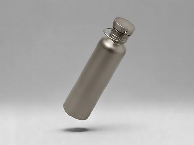 Бутылка для воды из титана "Titan", 750ml, темно-серый
