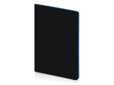 Бизнес-тетрадь А5 "Pragmatic Contrast", 40 листов в клетку, черный с голубым срезом