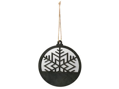 Подвеска деревянная "Noirflake"