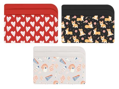 Картхолдер для 3-х карт с возможностью полноцветной  УФ-печати, софт-тач