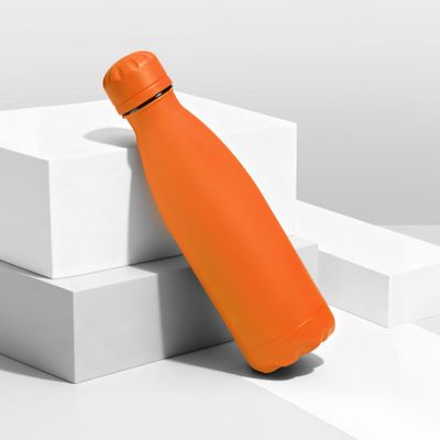 Вакуумная термобутылка "Vacuum bottle C1", soft touch, 500 мл, оранжевый (Р)