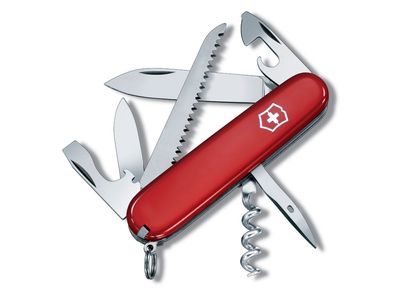 Нож перочинный VICTORINOX Camper, 91 мм, 13 функций, красный