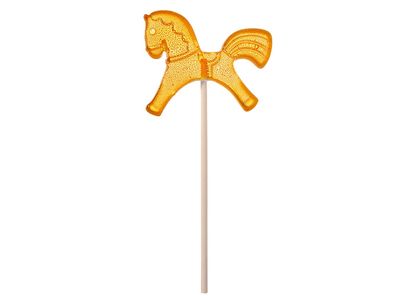 Леденец "Лошадка", желтый со вкусом апельсина, 21 гр.