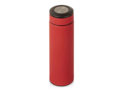 Вакуумный термос "Vacuum Flask C1", soft touch, 420мл, красный