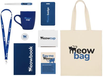 Welcome pack «Starter Bundle», синий с нанесением