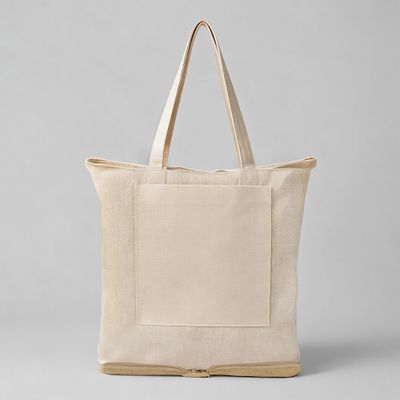 Складная сумка Jute из джута и хлопка, натуральный