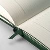 Ежедневник недатированный Solas, формат А5, с магнитом, зеленый, кремовый блок в линейку